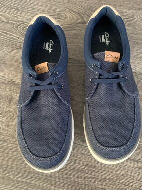 Clarks Men’s Navy Casual knitted Shoes